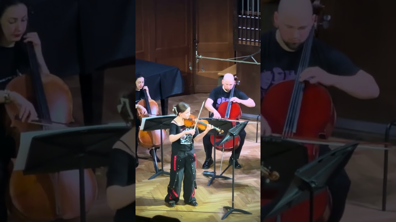 Violinist plays flight of the bumblebee and Nirvana!