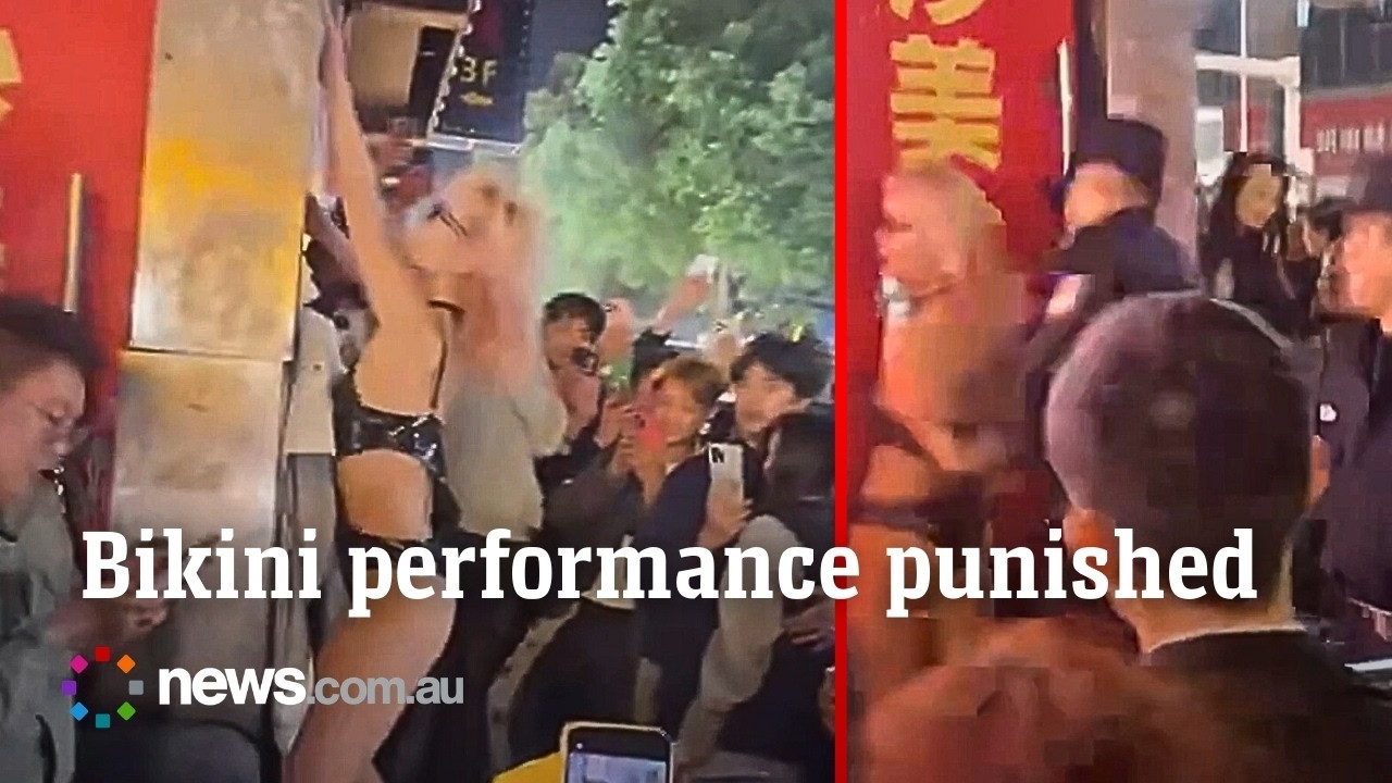 Woman in bikini arrested over explicit street performance in China