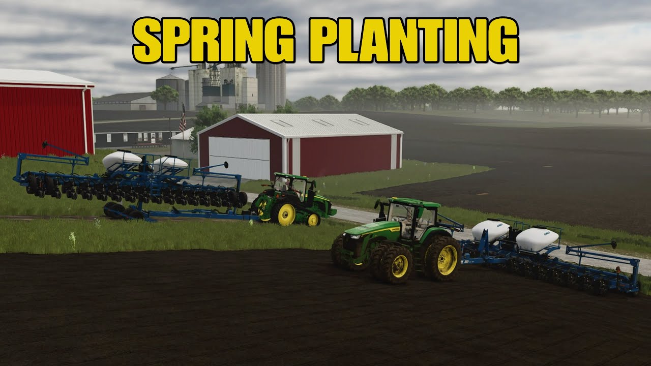 I GOT TO STARTED PLANTING BEANS & CORN ON THE FARM?!?! (Elmcreek ep#8) [Farming Simulator 25]