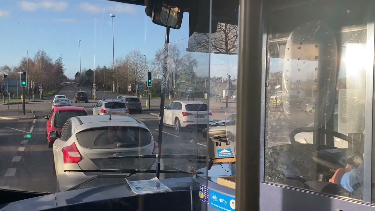 Windscreen view | Stagecoach West Route 8 Abbeymead - Gloucester
