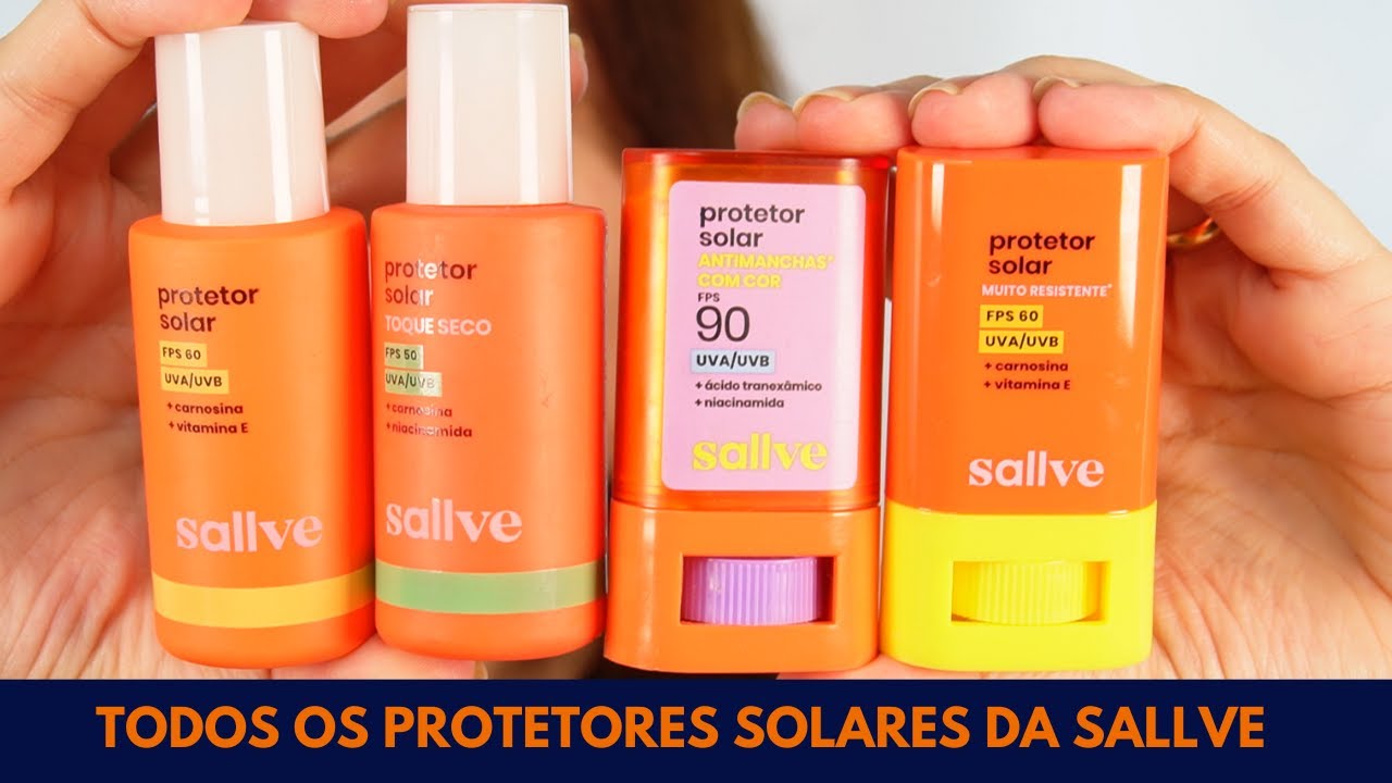 QUAL PROTETOR SOLAR SALLVE ESCOLHER? Bastão, Com Cor, Fluído ou Toque Seco?