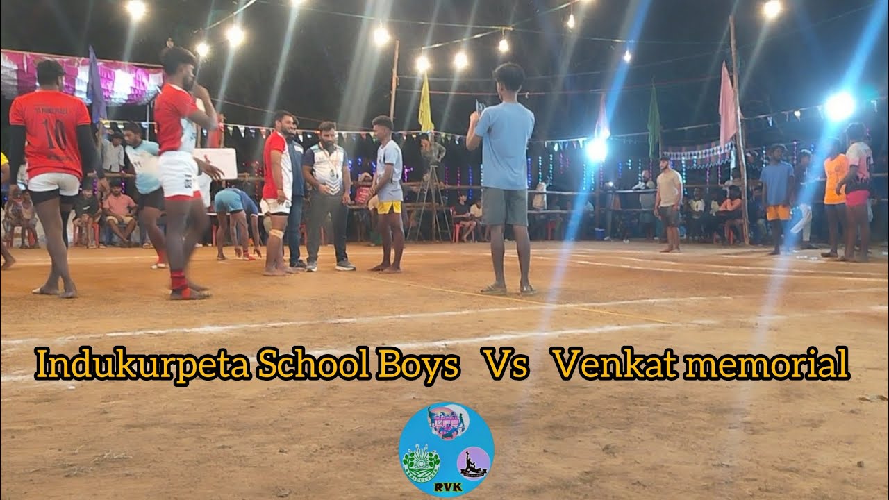 Indukurpeta School Boys Vs Venkat memorial Full match🔥🥵💛#rvkstars #gottiprolu #kabaddi #Indukurpeta