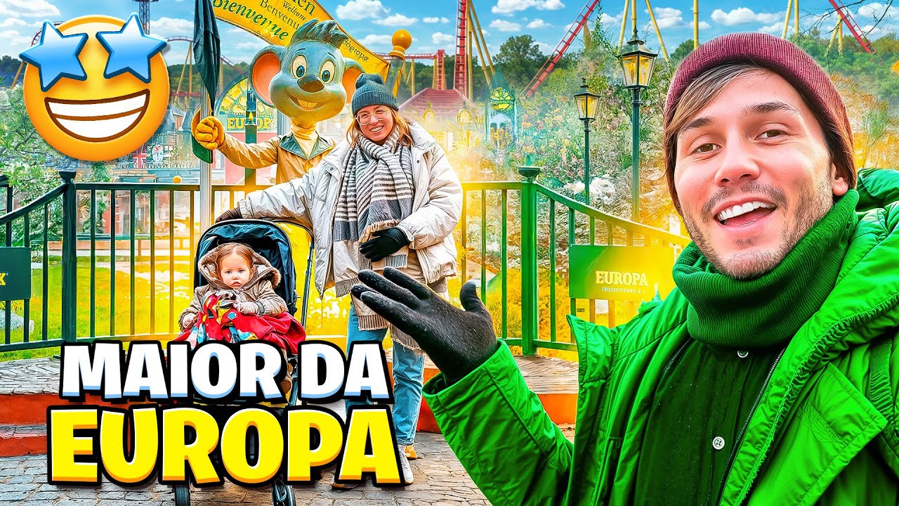 FOMOS no MAIOR PARQUE de DIVERSÕES da EUROPA - Europa Park | Família Galactica