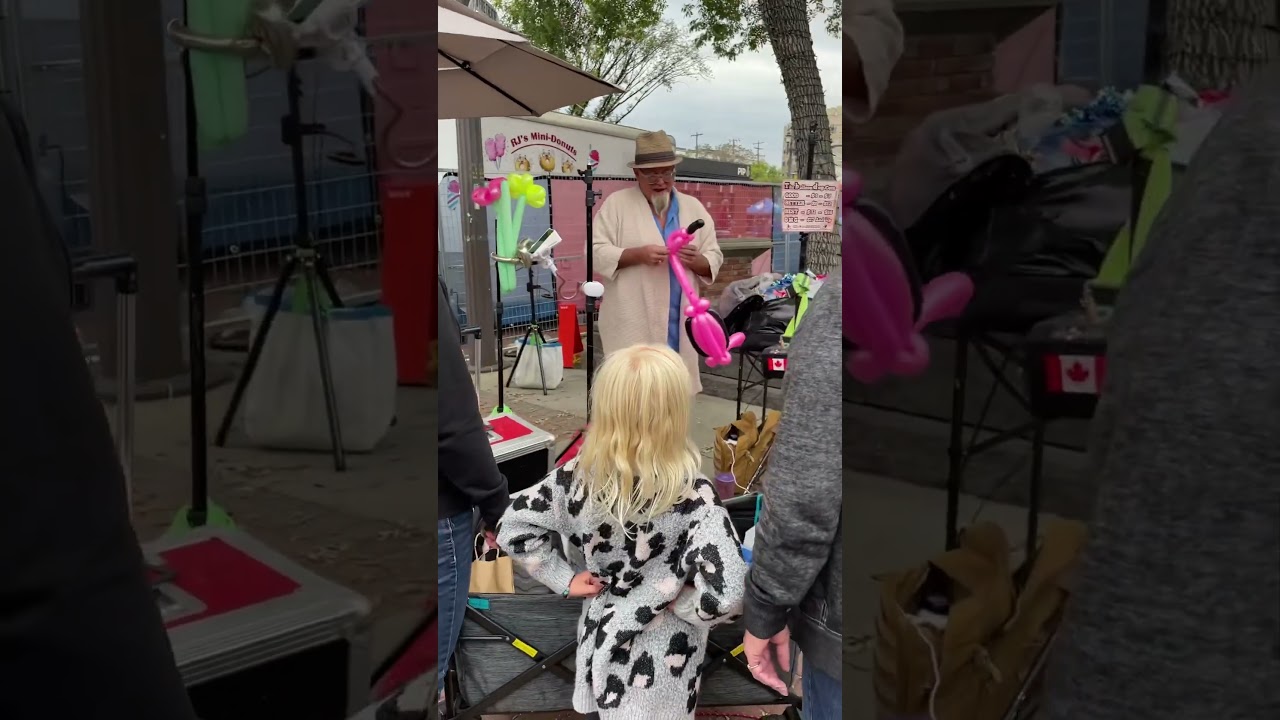 Flamingo Balloon Twister at Edmonton Fringe Festival