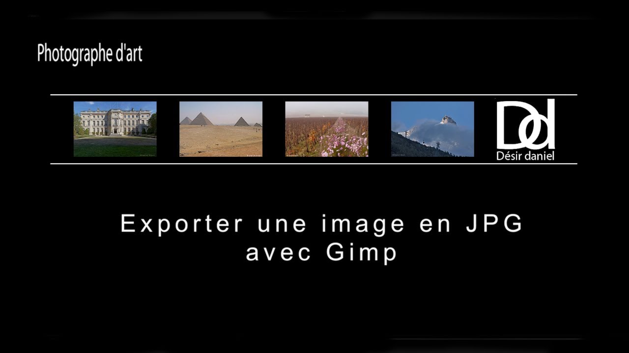 Exporter une image en JPG avec Gimp