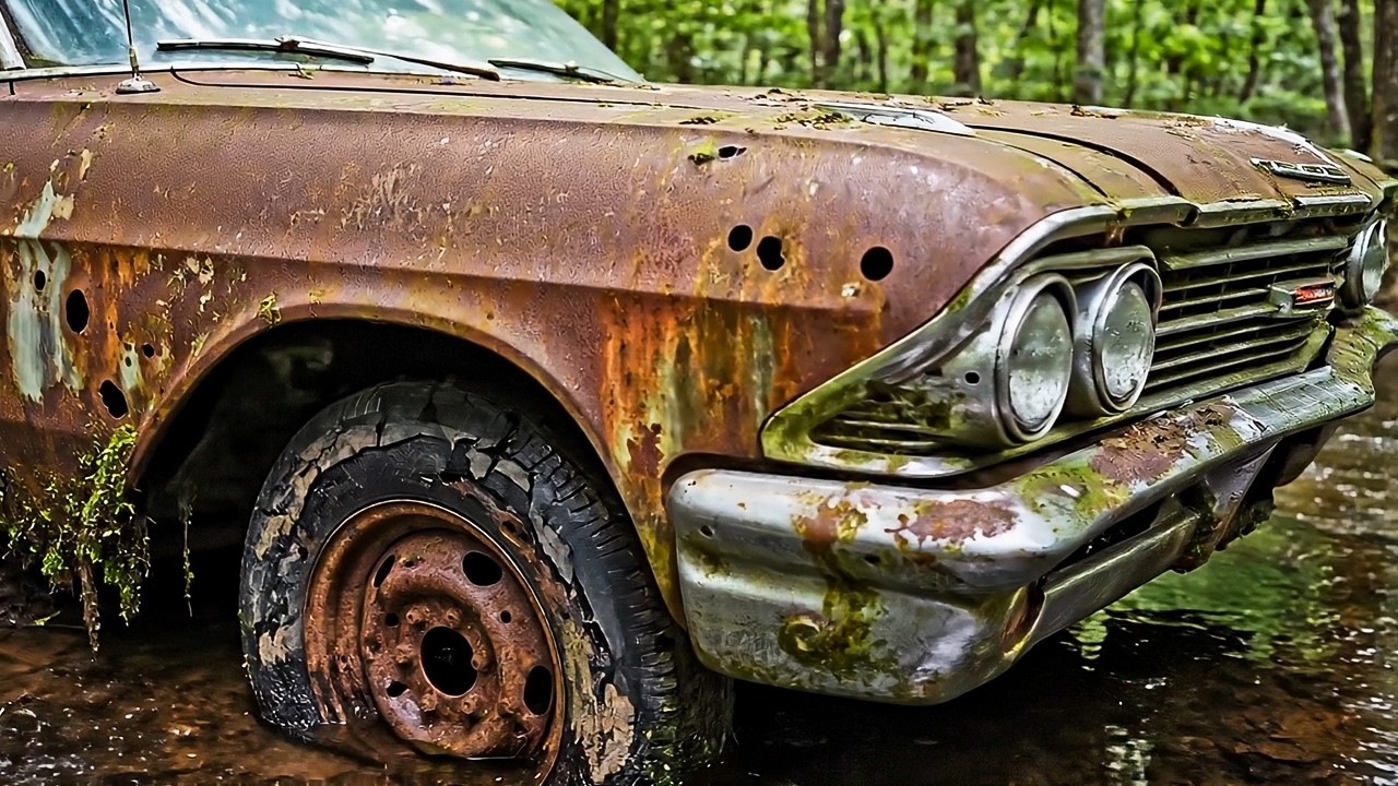 $60 Haul Abandoned 1963 Chevrolet Impala Z11 Lost in Natural Water for 63 Years | Rust & Restoration