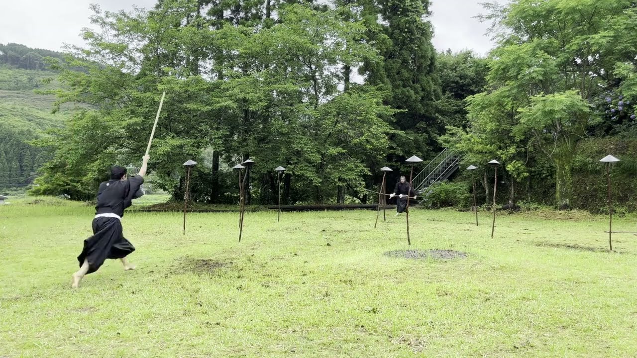 令和７年薬丸湖雲神社例大祭　奉納演武（打ち廻り）