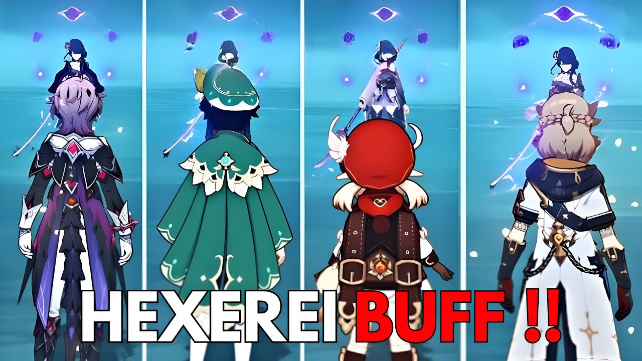 All Hexerei BUFF Characters Showcase |  Genshin Impact
