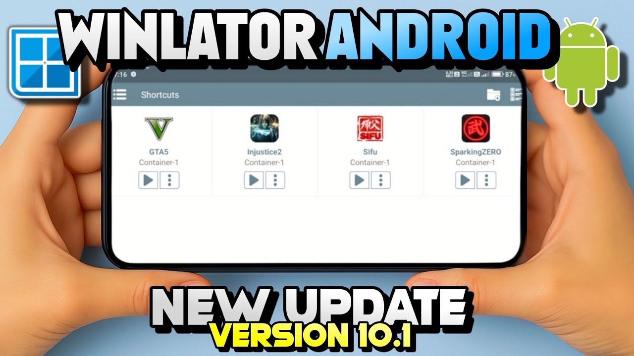 Winlator 10.1 New Update Installtion & Settings | Windows Emulator Android