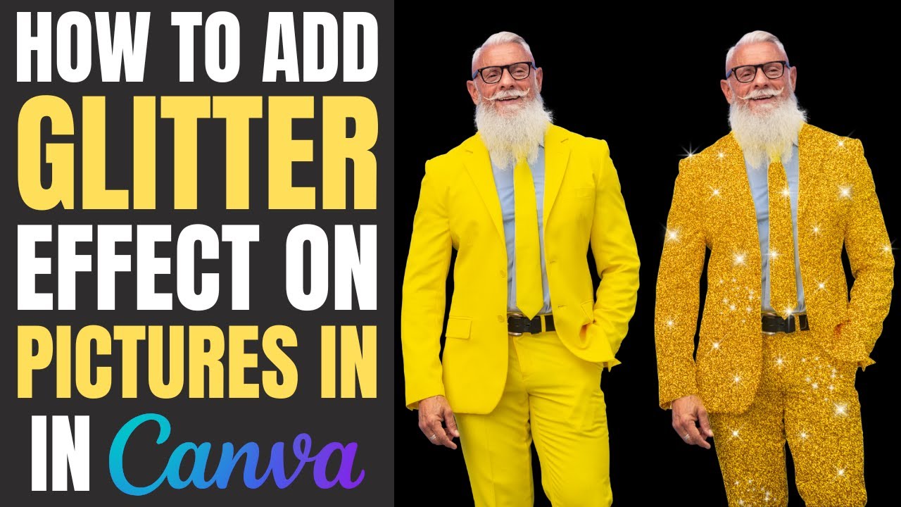 How to add GLITTER Effect on pictures in Canva! | Get Stunning Sparke Effect!