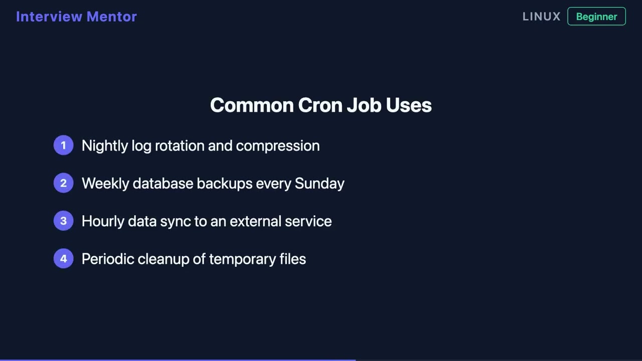 What Does a Cron Job Do? Linux Interview Answer