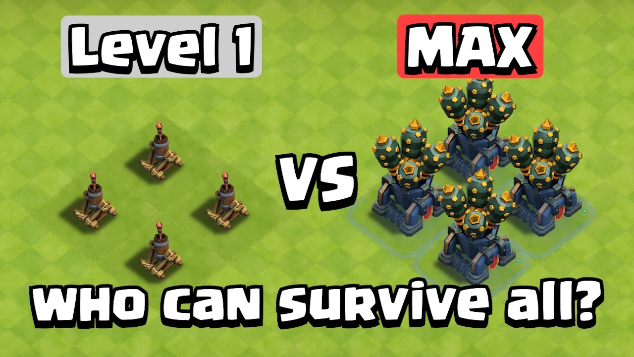 EVERY DRAGON VS EVERY AIR DEFENSE | Who Will SURVIVE? | Clash of Clans