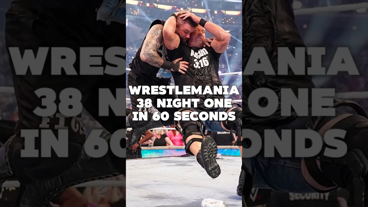 WrestleMania 38 Night One in 60 seconds #wwe #wrestling #shorts
