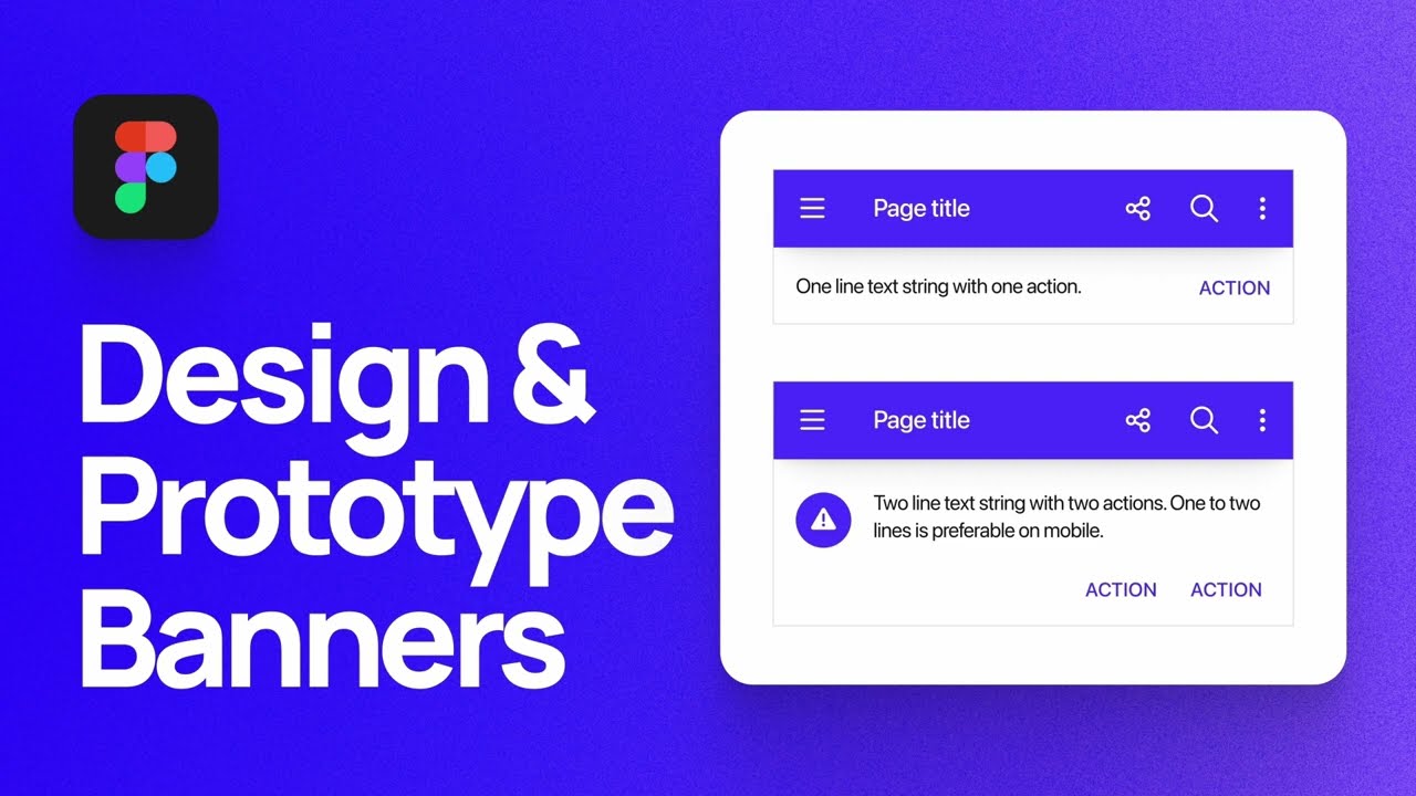 Как создать дизайн и прототип баннера в Figma | Компоненты Material Design