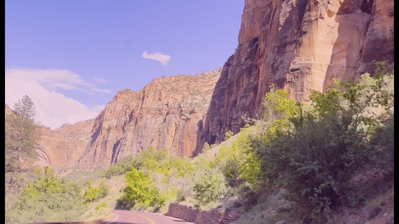 Zion Canyon NP Scenic Drive from East