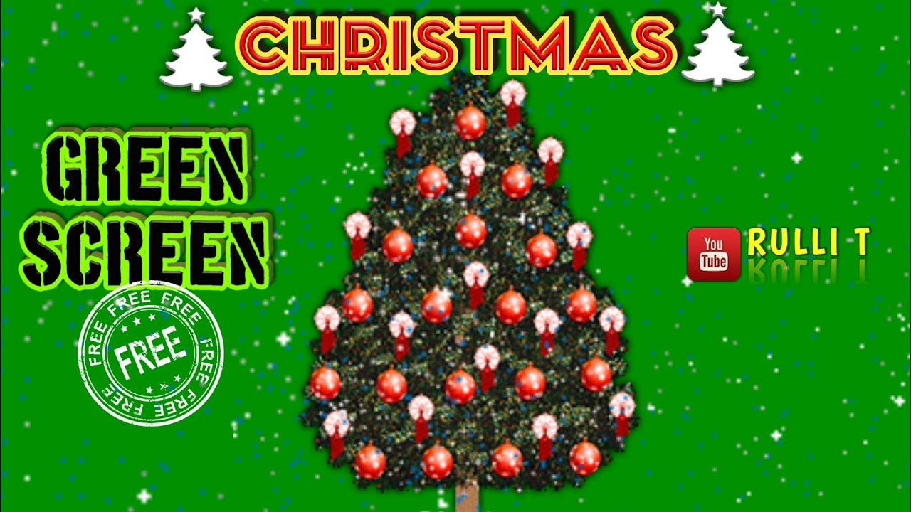 Green Screen CHRISTMAS [1080p] - TREE XMAS DECORATIONS ROOM LIGHT LAMP ORNAMENT animation 🔊 sound