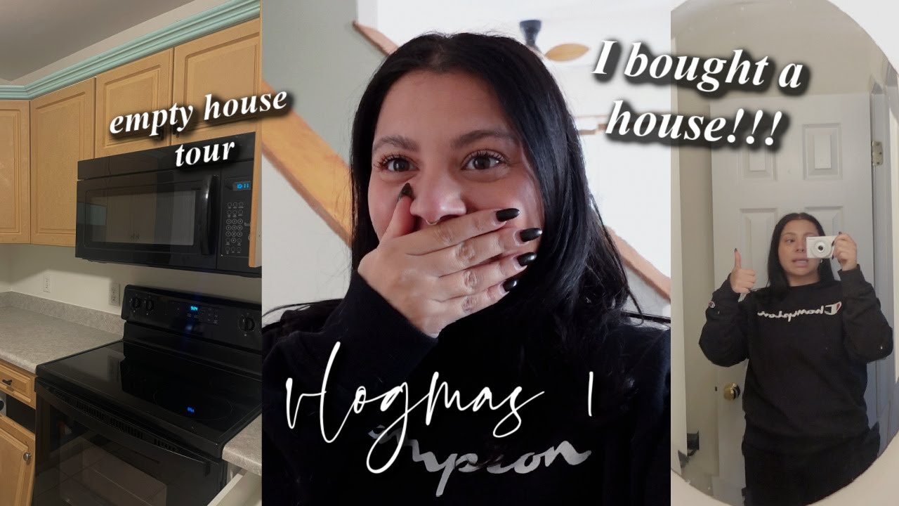 I bought my first house! Closing day & empty house tour vlog // Vlogmas 1