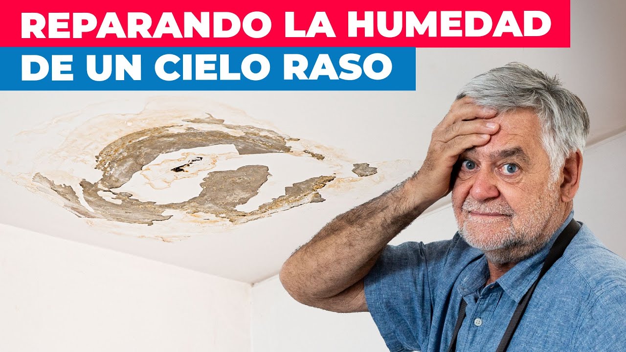 C&oacute;mo reparar un cielo raso con humedad