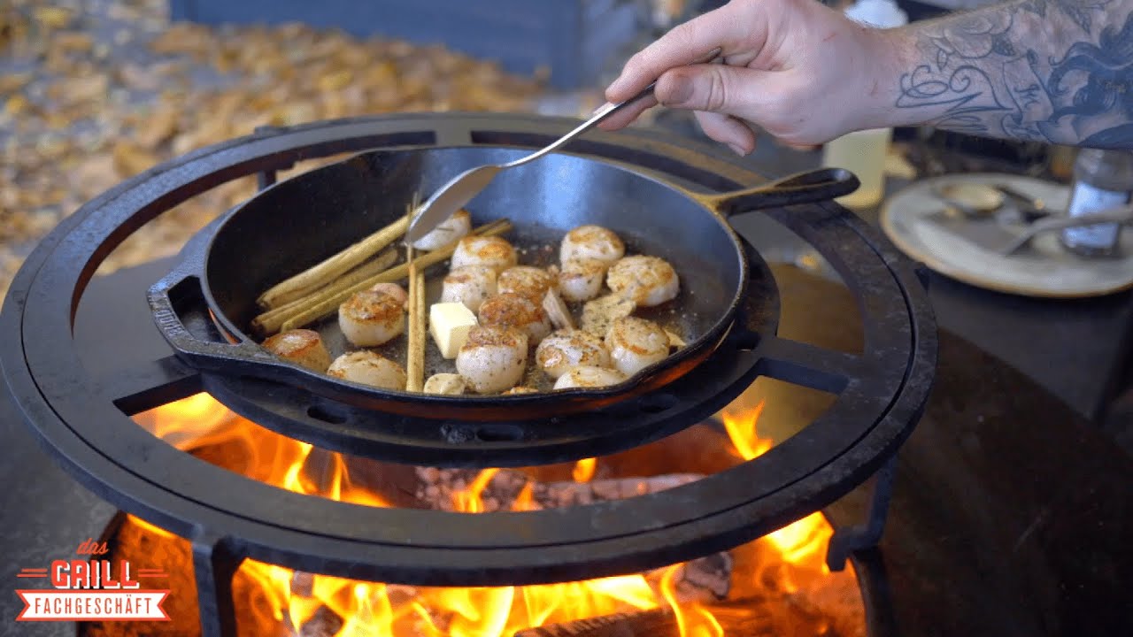 #35 - Jakobsmuscheln an Zirpenhonig-Limetten-Jus - DIY - Feuer & Flamme TV