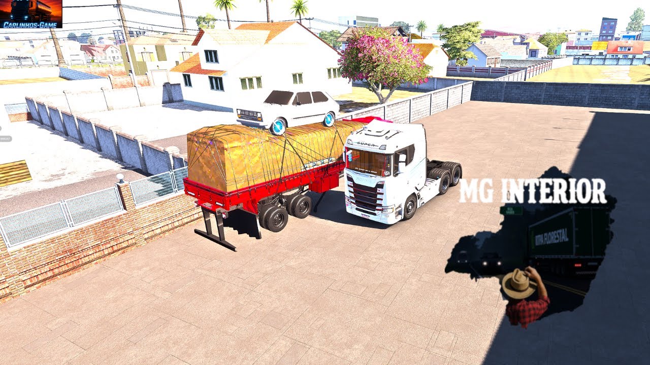 Explorando o  ETS2 Servidor - mapa MG INTERIOR!