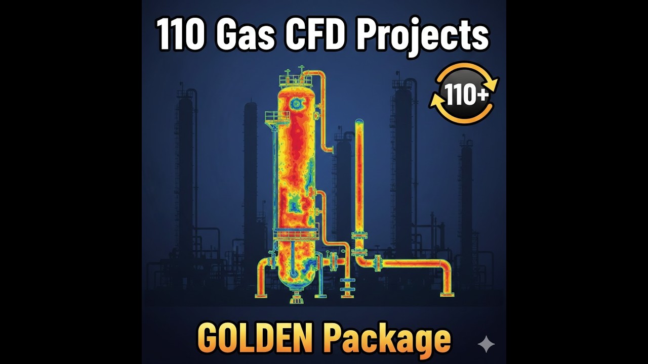 Gas and Petrochemical GOLDEN Training Package: +110 CFD Simulations by ANSYS Fluent