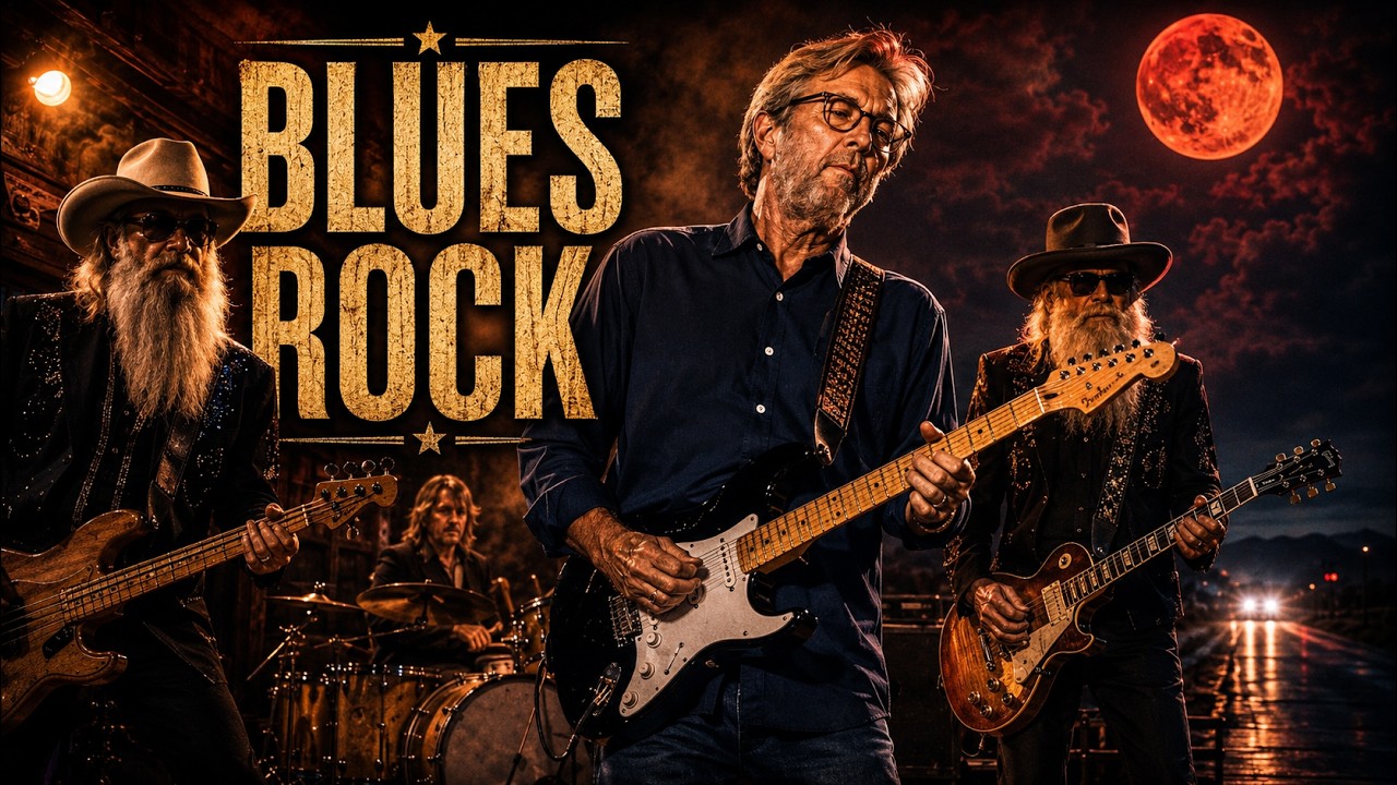 ZZ Top, Gary Moore & Eric Clapton Inspired &ndash; Dark Highway Blues Rock & Soulful Lead Guitar