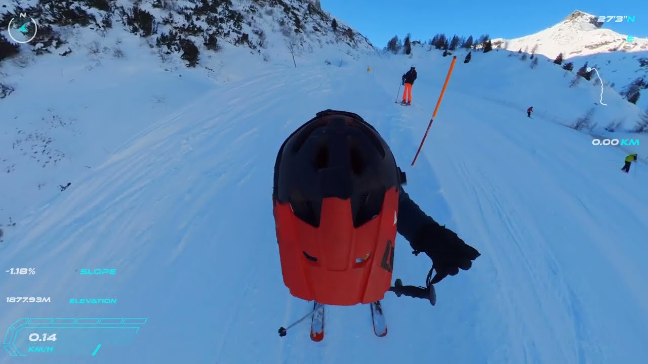 Virtual Ski: MARMOLADA downhill skiing 4K (Dolomiti Superski)