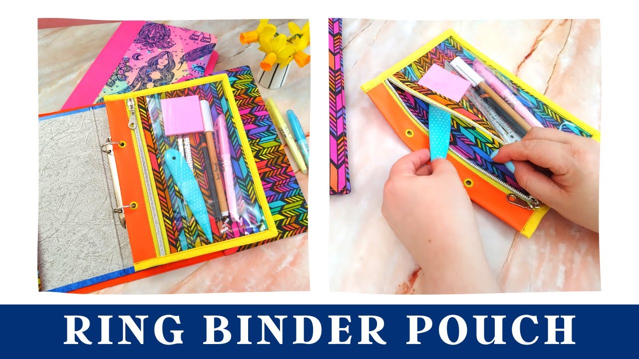 How to Make a DIY Ring Binder Pouch: The Perfect Back-to-School Project.