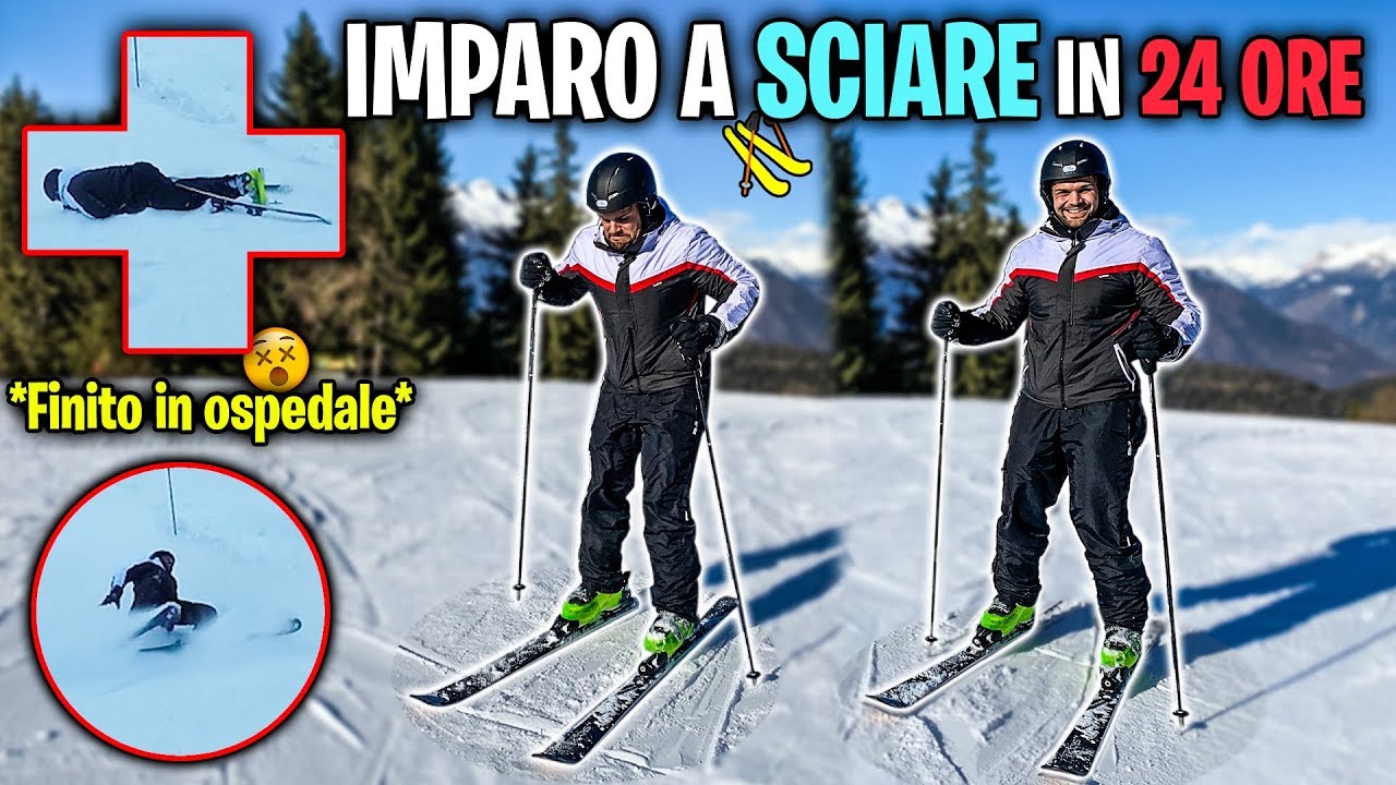IMPARO A SCIARE IN 24 ORE *finito in ospedale*