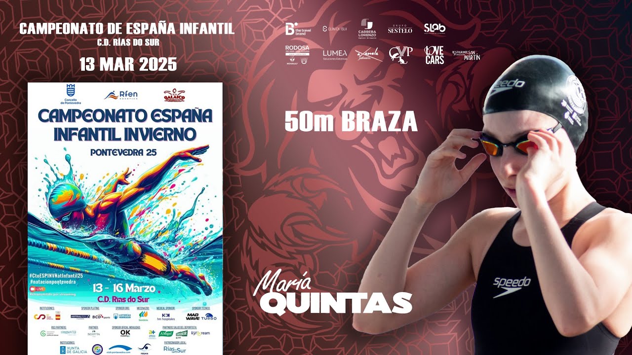 2025 Campeonato de España Infantil - 50 braza - María Quintas