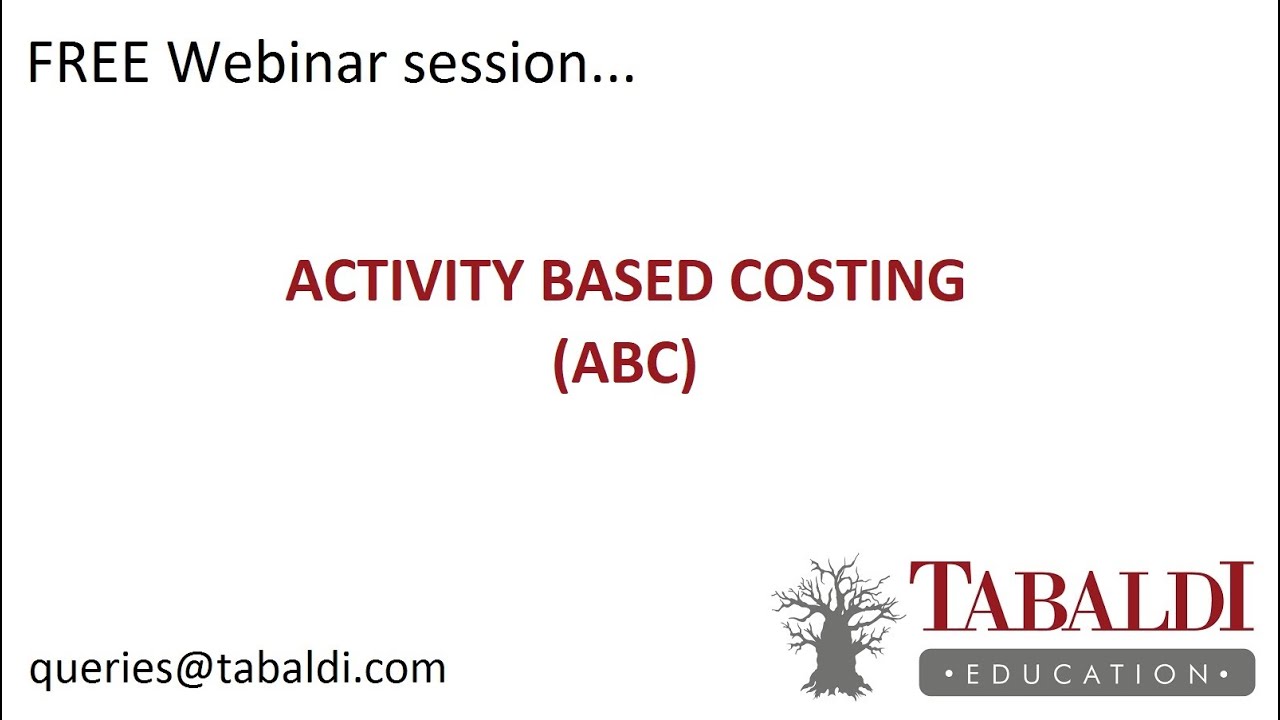 Activity-Based Costing (ABC) - The Super Basics