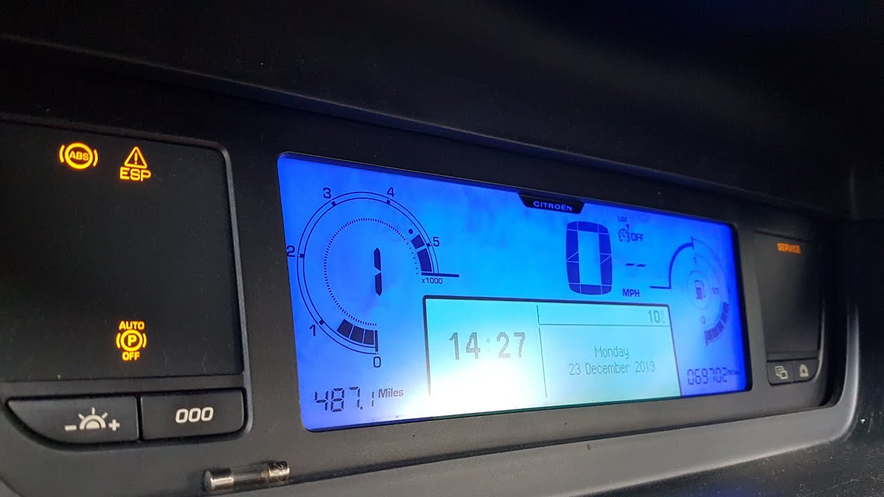ABS ESP P (АВТОМАТИЧЕСКОЕ ОТКЛЮЧЕНИЕ) НЕИСПРАВНОСТЬ КОРОБКИ ПЕРЕДАЧ CITROEN PICASSO C4 1.6 2009