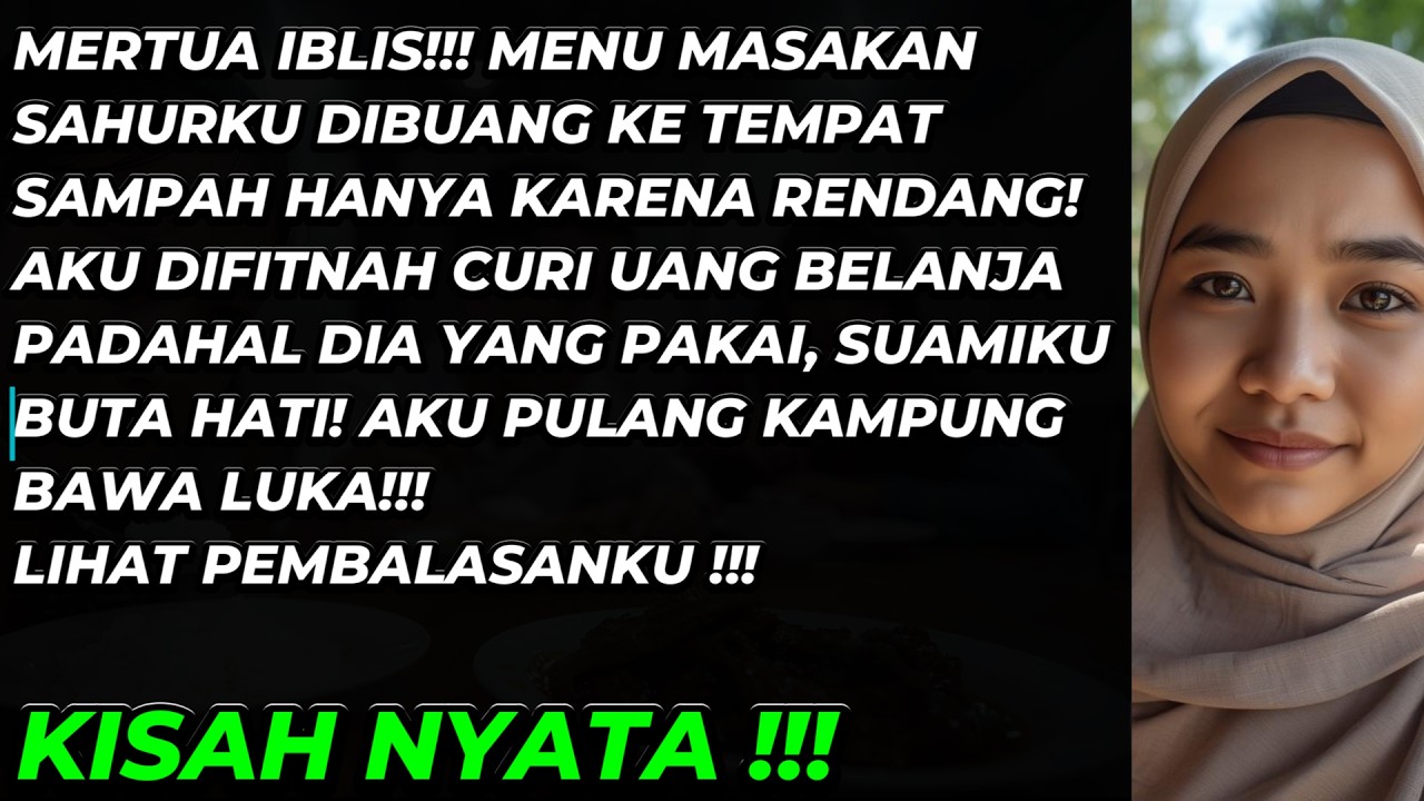 SAHUR BERKUAH AIR MATA! MERTUA BUANG MASAKANKU KE SAMPAH KARENA RENDANG DINGIN, SUAMI DIAM SAJA!