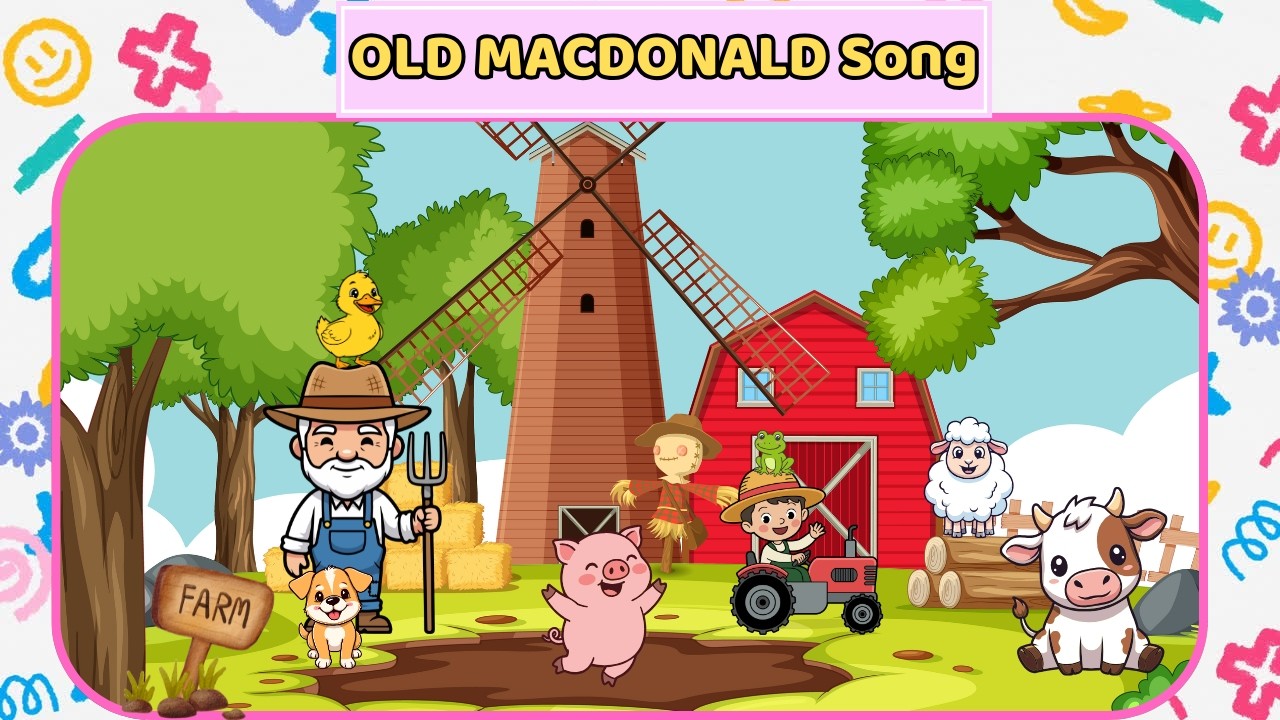 Old MacDonald Had a Farm 🐄🐷 | Fun Animal Sounds Song for Kids | Nursery Rhymes