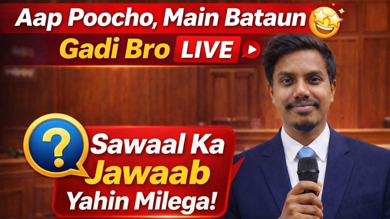 Aap Poocho, Main Bataun | Gadi Bro LIVE 🔴