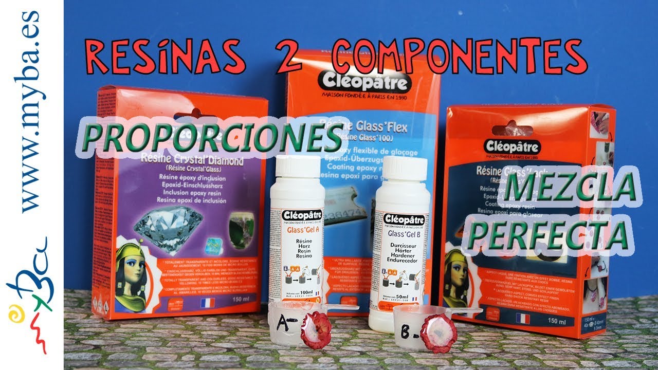 Resinas de 2 componentes. Resina epoxy y poliester. Proporciones y mezcla perfecta. Propiedades.