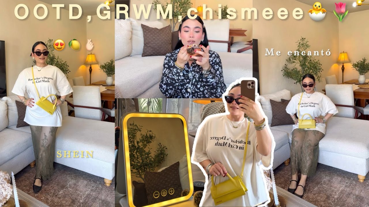 Outfit para primavera😍🍋GRWM🫰🏻y mucho chisme amigaaaa🌷