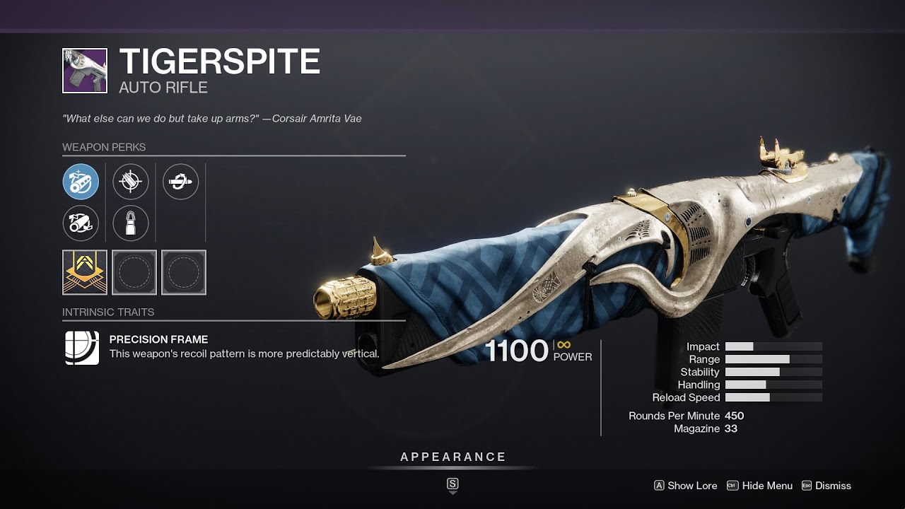 Tigerspite Sounds | Destiny 2