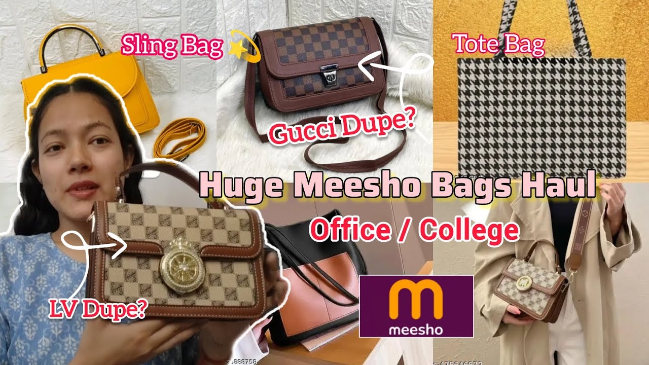 Huge Meesho Bags  Haul | Office and College Bags |Tote Bag, Shouder Bag | Sling Bag |Affordable Bags