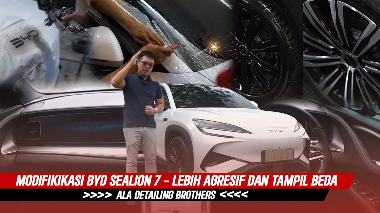 Bikin Pangling! Modifikasi BYD Sealion 7 tampil lebih agresif dan terproteksi Ala detailing brothers