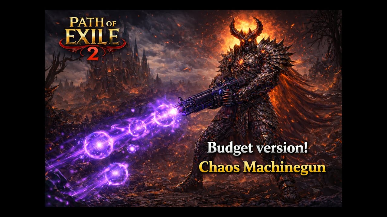 Nieśmiertelny tank. Wersja budżetowa - Chaos Machingun. Ogromny life regen + armour. Poe 2 -  0.4