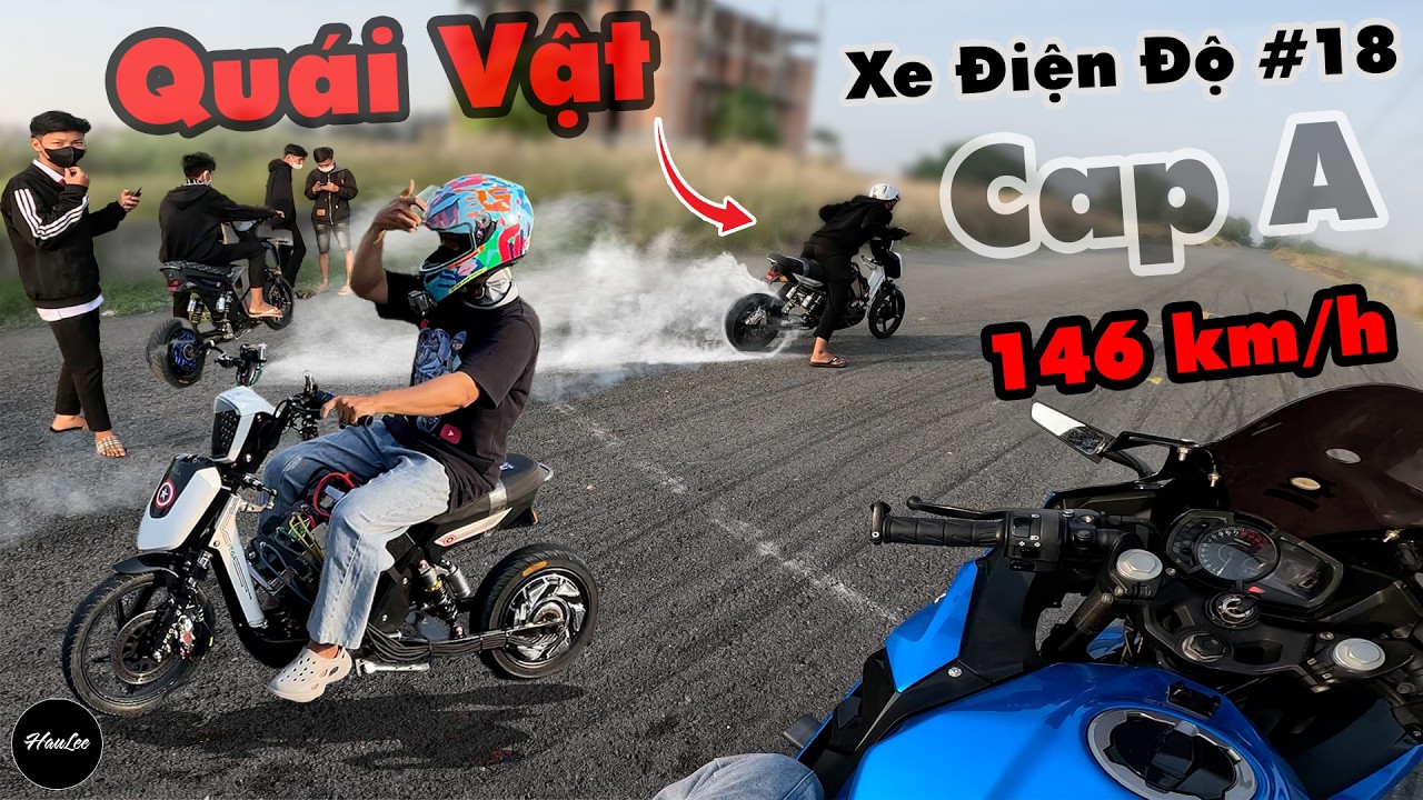 Xe Điện Độ thứ 18 - Quái Thú Cap A - HauLee Lần đầu tiên bị Racing Boy Cà Khịa ngược lại