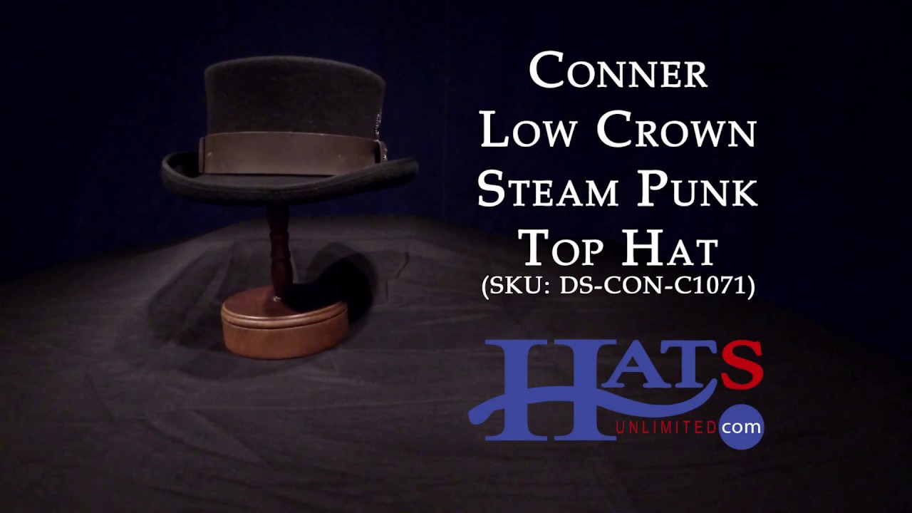 Conner   Low Crown Steam Punk Top Hat