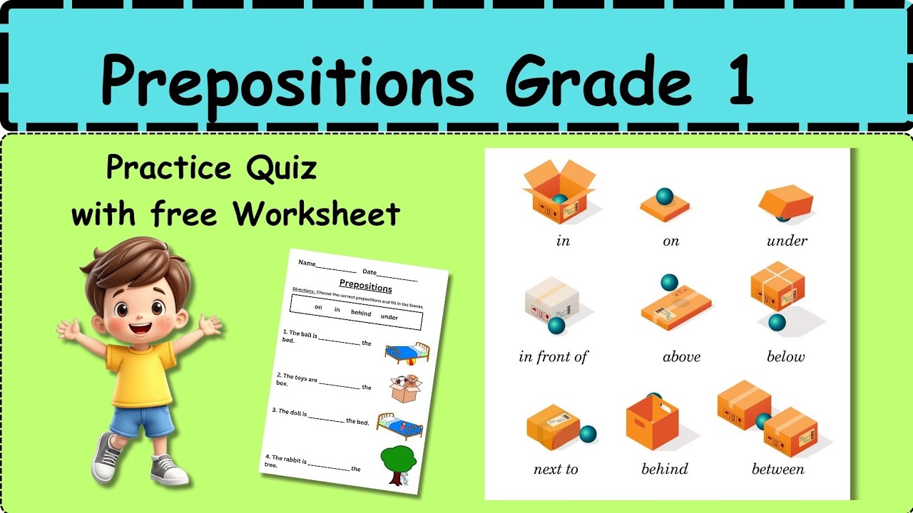 #prepositions grade 1||prepositions for kids||prepositions in on under grade 1 ||english grammar