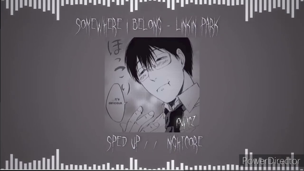 Somewhere I Belong - Linkin Park || sped up // nightcore (Instrumental)