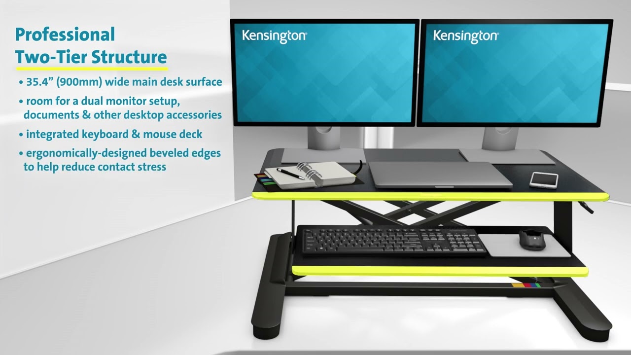 Kensington Smartfit Sit Stand Desk K52804WW