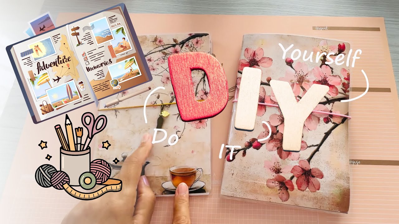 DIY créer un carnet original et pratique, travel journal, notebook, bullet journal!