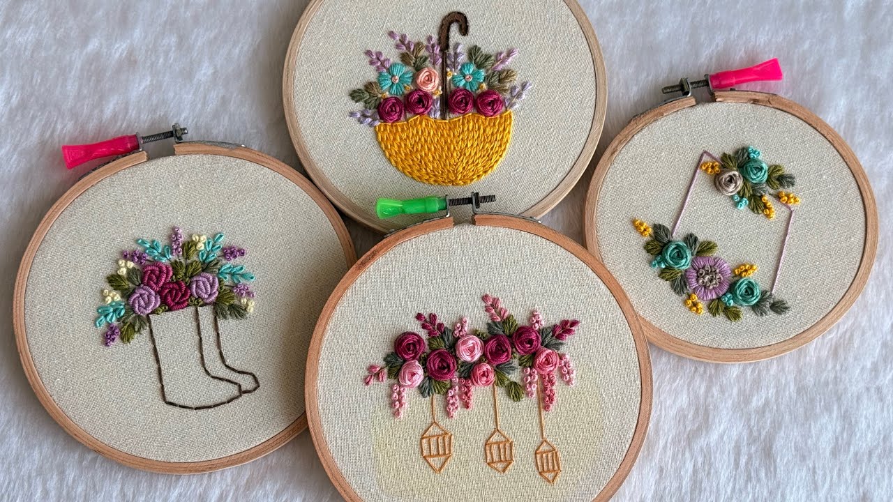 Hand Embroidery Compilation 🥰 Beautiful Hand Embroidery Designs Tutorial For Beginners | Gossamer ✨