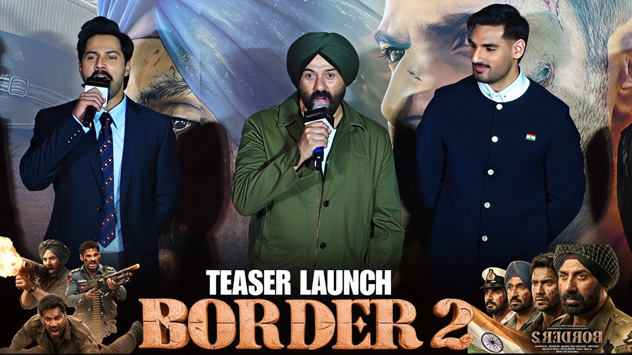 UNCUT - BORDER 2 | TEASER LAUNCH | SUNNY DEOL, VARUN DHAWAN & AHAAN SHEETY | PRESS CONFRENCE