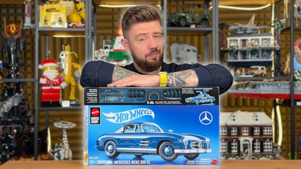 MERCEDES-BENZ 300 SL 🛞 MATTEL BRICK SHOP HOT WHEELS | RECENZJA